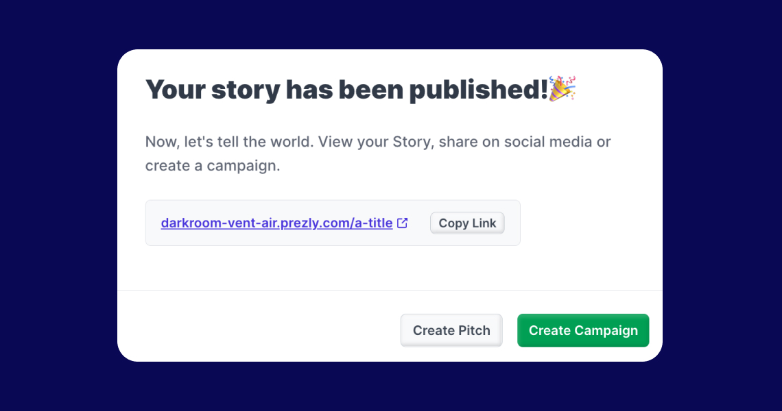 Sharing stories on social media